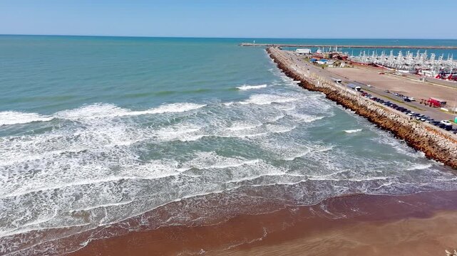 Escolleras de puerto de Mar del Plata
