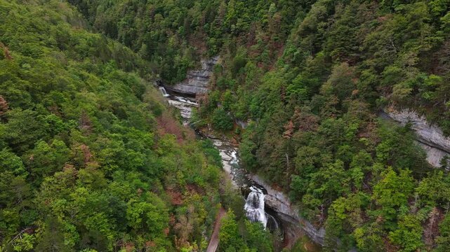 El Estrecho waterfall. Ordesa Valley. Ordesa and Monte Perdido National Park. Pyrenees. Huesca. Aragon. Spain.