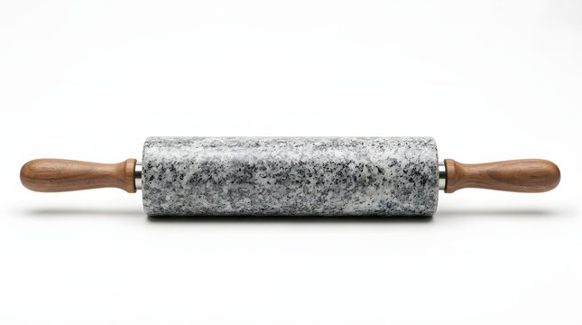 Wooden rolling pin with textured surface