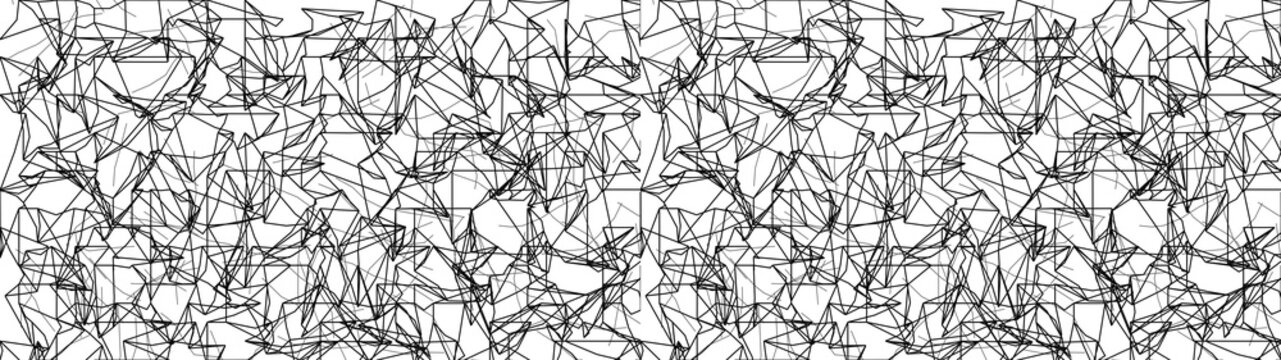 Angular geometric line lattice for futuristic technical overlays and architectural pattern concepts.