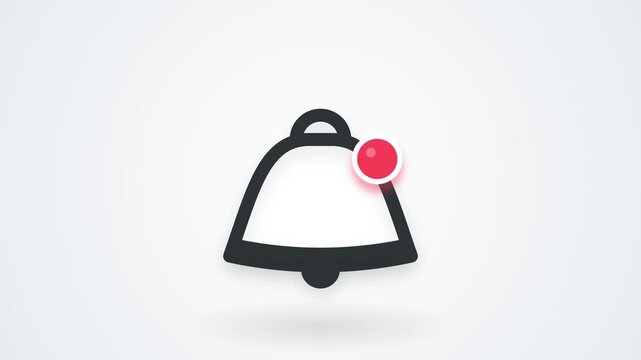 Interactive Notification Bell Icon Animation