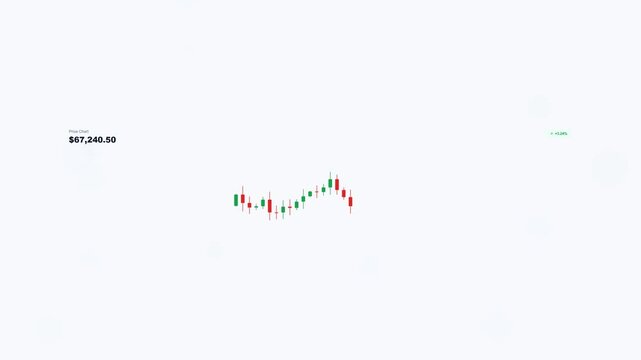 Cryptocurrency trading dashboard interface displays balance and executes buy order, isolated on white background.