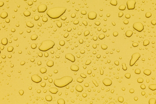 Waterdrops on metal