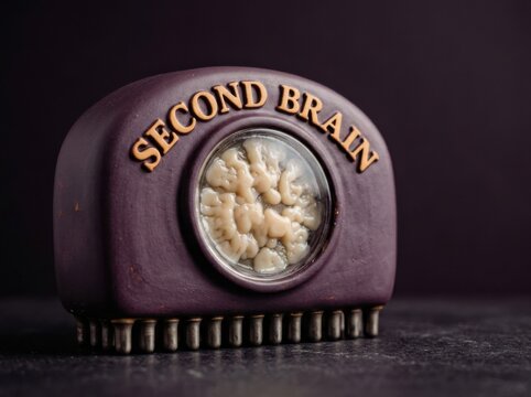 Second Brain Sculpture for Memory Productivity and Creative Thinking