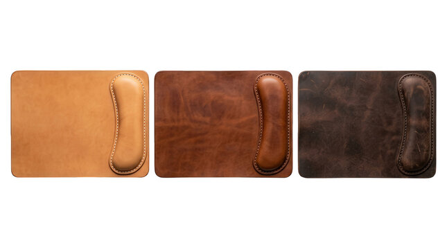 Premium Leather Mousepads with Ergonomic Wrist Rests Desk Accessories