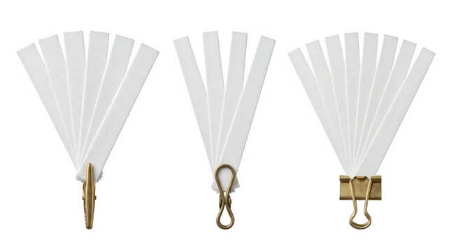 Set of White Perfume Blotter Testing Strips for Scent Evaluation
