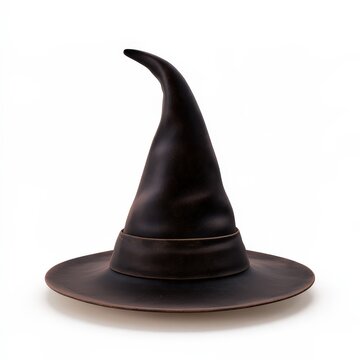 Brown Wizard Hat on Display