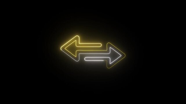 Two Arrows Icon Collection With Directional Exchange Movement Navigation Transfer Vector Graphic Elements