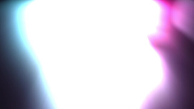 Glowing Light Rays Prism Colors Animation on Black Background