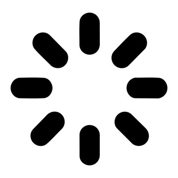 Loading spinner progress wait loading process circle outline vector icon