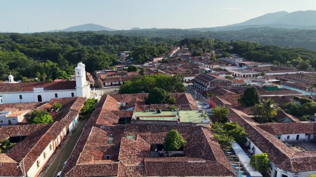 Suchitoto city, in El Salvador