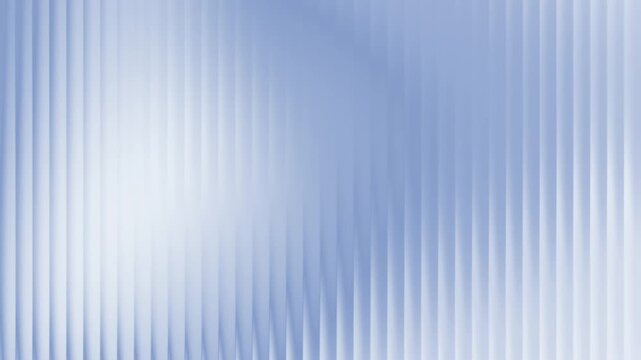 Abstract light blue gradient motion with fluted glass texture and vertical line distortion effect.