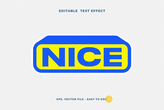 Nice Apparel Editable Text Effect