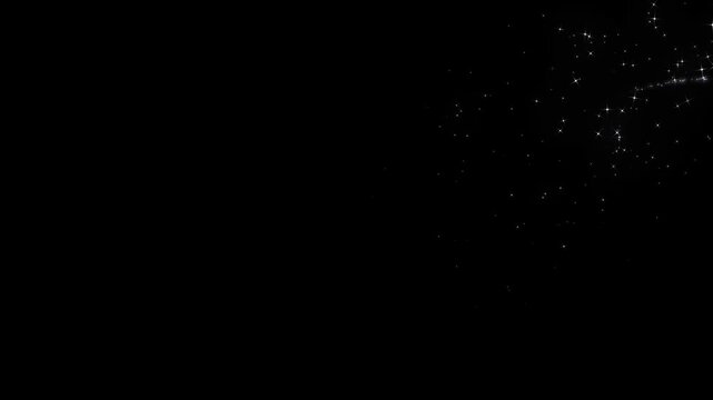 glitter star burst glowing flat vector doodle glitter particle trail animation, magic dust, pixie dust path, white shining dust light, glitter sparkle line stars animated on black screen. 4k video