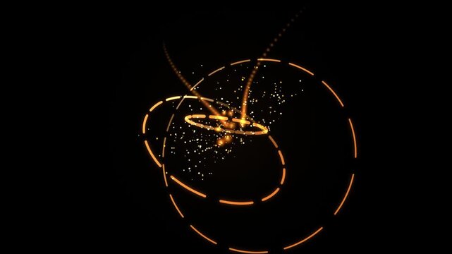 Cyber Shield Radar Scan and Security HUD Loop