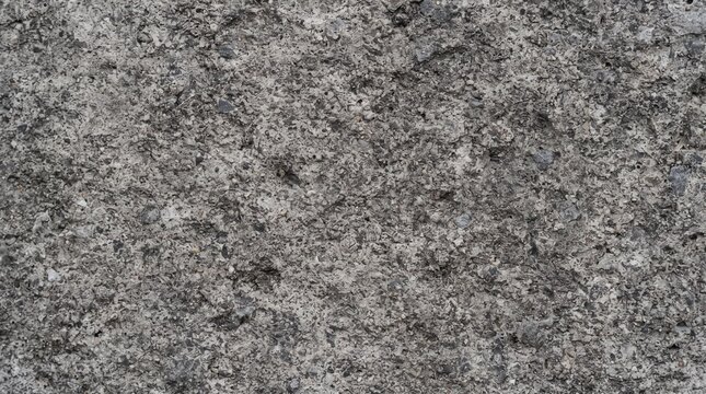 Gray Stone Wall Texture Background with Rough Concrete Surface Pattern, Monochrome Granite Rock Material for Grunge Wallpaper and Construction Design