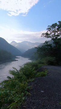 Ganges River and Himalayan Mountains in Rishikesh, India &ndash; Time-Lapse
