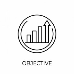 Obraz premium Business Growth Bar Chart Icon for Financial Success Strategy