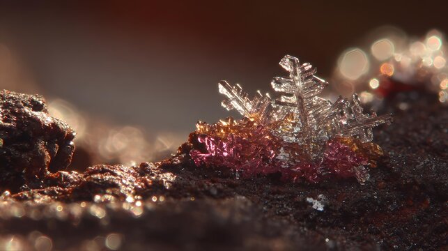 formations illuminated by narrow beams of light, dramatic shadows, macro detail, elegant abstract science photography