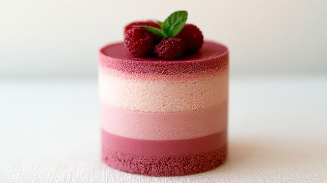 Sweet dessert ready to eat against white backdrop