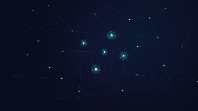 A highly dynamic and active visualization of an artificial neural network with dense data flow, macro camera sway, and explosive node pulses in a 20-second loop.