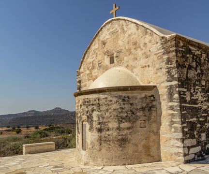 Old Stone Chapel of Panagia Astasiotissa in Agios Theodoros Village, Larnaca, Cyprus
