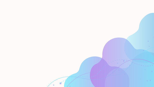 Soft abstract background with fluid purple and blue shapes and light dotted lines for creative digital design or modern presentation template backdrop concept