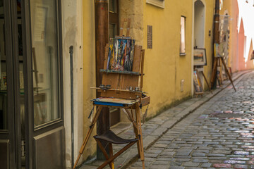 Slowenien, einsame Künstlergasse © Thom
