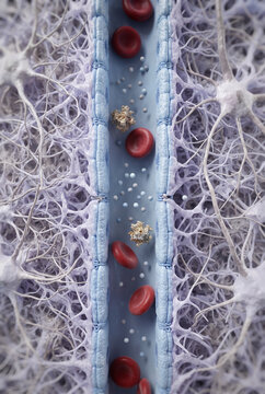Selective Blood Brain Barrier Protecting Neural Tissue From Circulating Particles