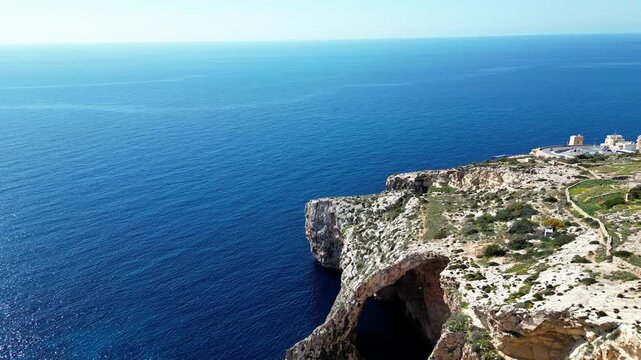 Blue Grotto, Malta, aerial shots
