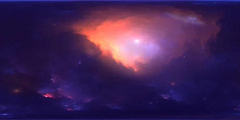 360-Degree 12K Panoramic Space Background with Starfield and Nebula. No-Ai © Peter Jurik