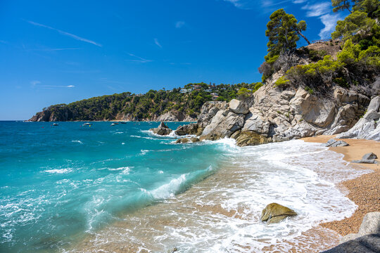 beach on Costa brava near Tossa de Mar in Spain