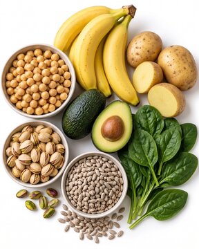 Potassium rich plant foods