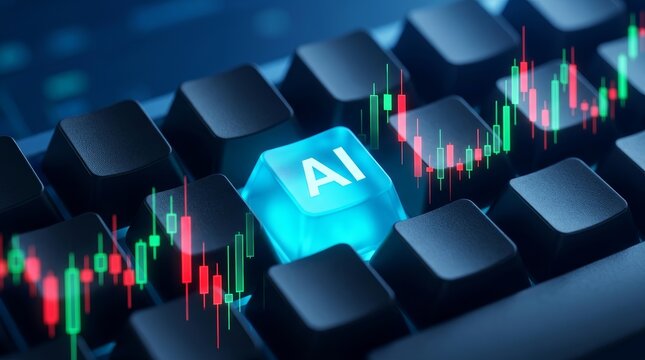 Artificial Intelligence integration in finance and stock trading for predictive analytics and risk management.