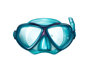 Obraz premium a snorkeling gear isolated