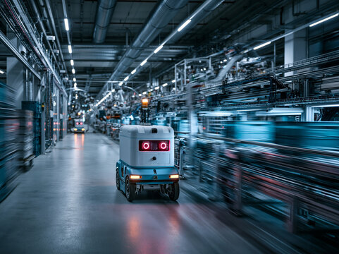 Autonomous Mobile Robot Operating in Smart Factory