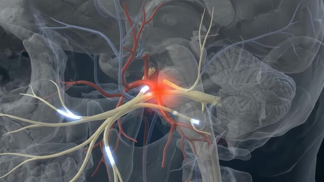 Trigeminal Nerve Neurovascular Contact with Abnormal Signal Bursts for Neurology Education