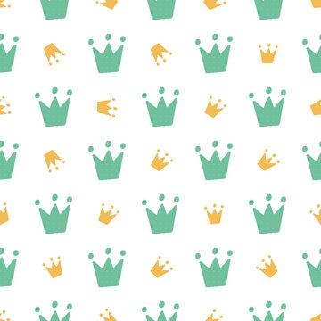 Crowns Seamless Pattern