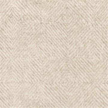 Seamless pattern beige woven fabric showing a textured surface with a repeating diamond pattern, perfect for textile backgrounds and upholstery