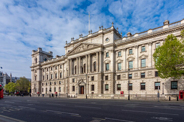 Obraz premium HM Revenue and Customs building on Whitehall street, London, UK