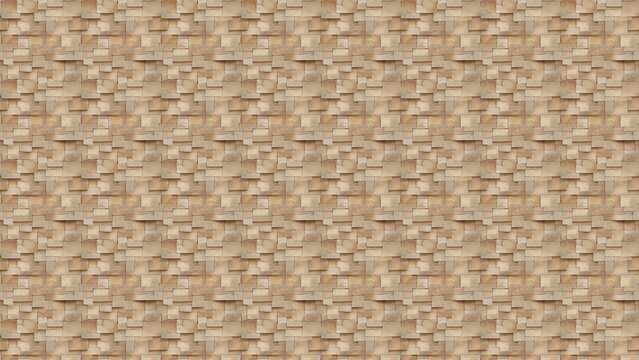 Woven Basket Beige Wicker Texture Seamless Pattern Vector Illustration