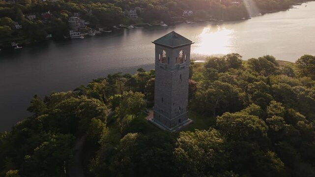 Gaze upon stunning views of Halifax, Canada as warm sunlight