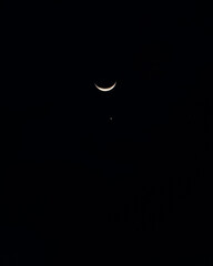 Moon and venus © Camilo Peláez