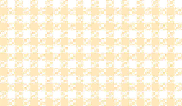 Soft pastel yellow and white checkered gingham pattern background