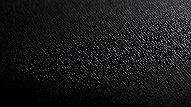 Black Leather Texture Background with Fine Grain Surface