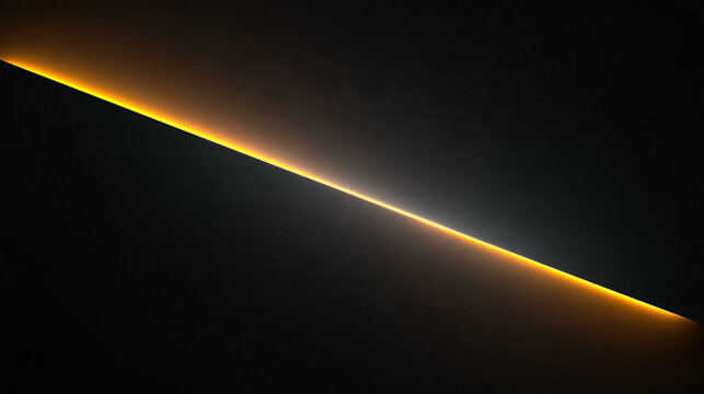 Minimalist Abstract Glowing Diagonal Line on Dark Background