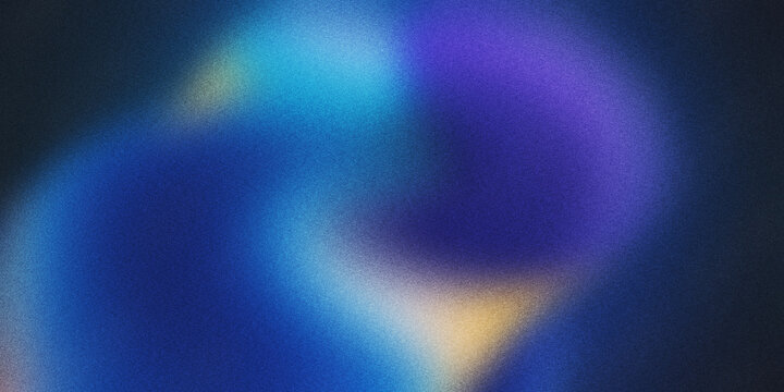 Abstract holographic gradient background with blue purple and yellow glow soft blur fluid modern futuristic texture backdrop