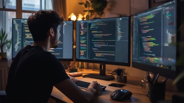 Programmer at work