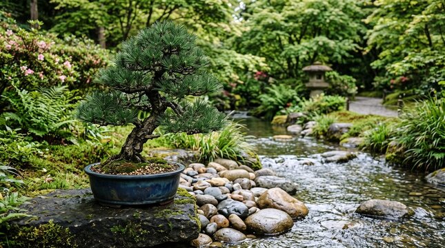 Bonsai tree garden