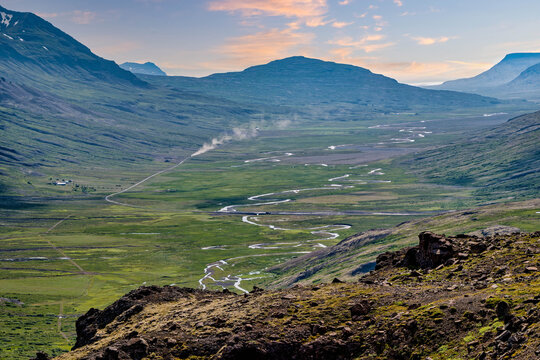 Braided River Valley in the Eastfjords